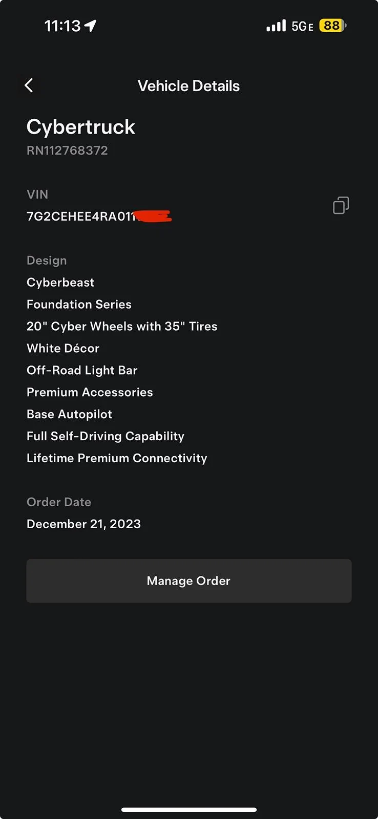 Tesla Cybertruck Cyberbeast VIN! 5 months waiting! #11,100+ IMG_0430