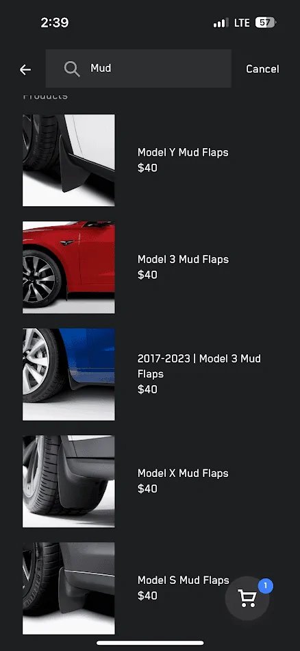 Tesla Cybertruck Cybertruck Mud Flaps now available in Tesla Shop 1715711986771-ft