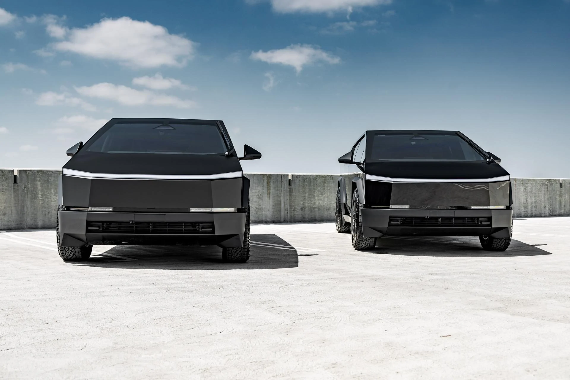 Unplugged Performance Matte Black vs Gloss Black Cybertruck Wrap 5.jpg