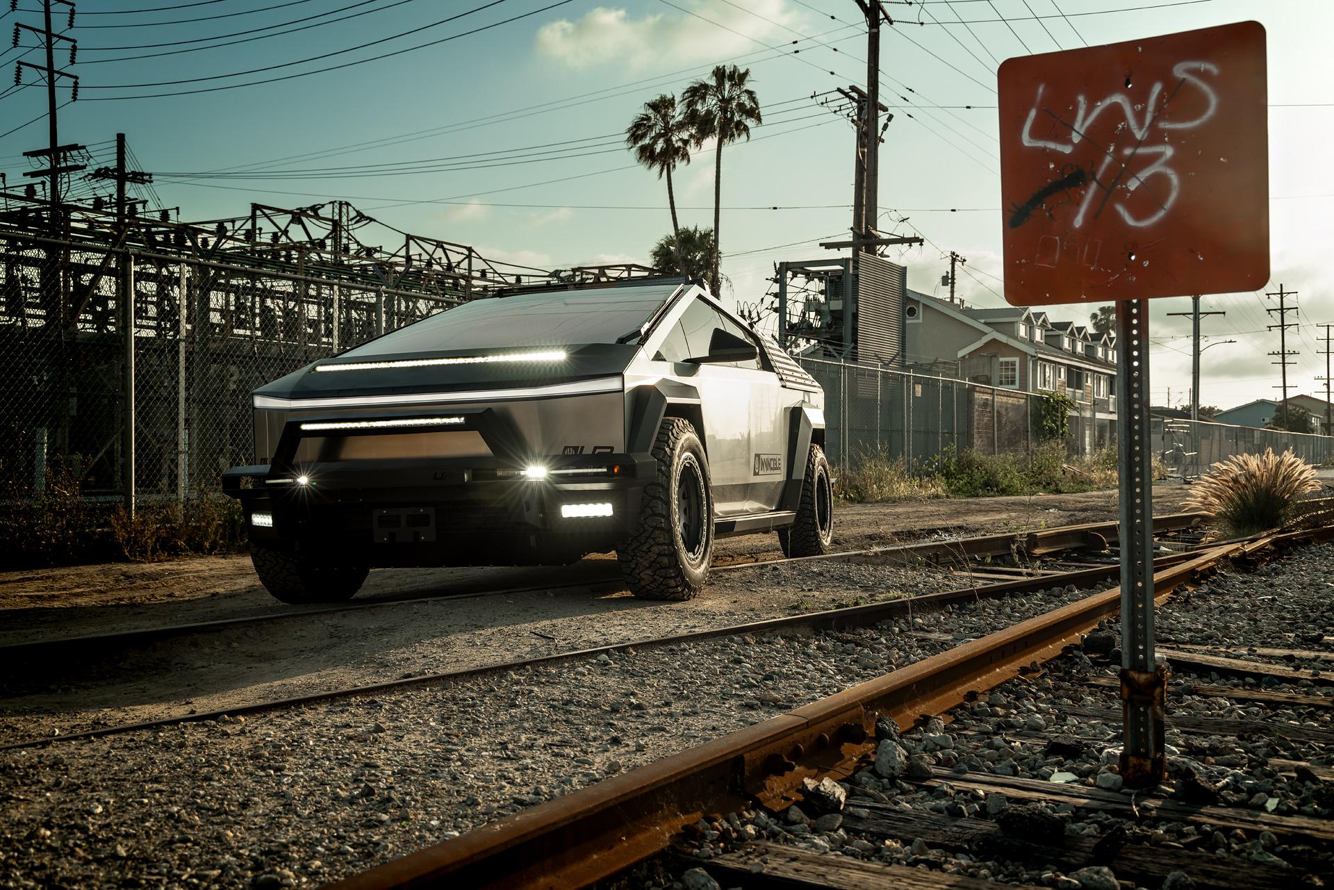 Tesla Cybertruck New UP Invincible® 50" Double Row Light Bar UP Invincible Cybertruck 1920px (7)