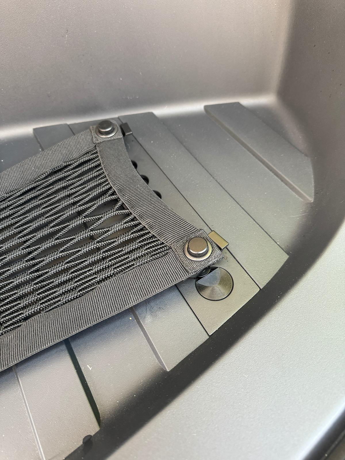 Tesla Cybertruck New: Official Tesla Cybertruck Front Trunk L-Track + Cargo Net  -- $85 boltcover3.JPG