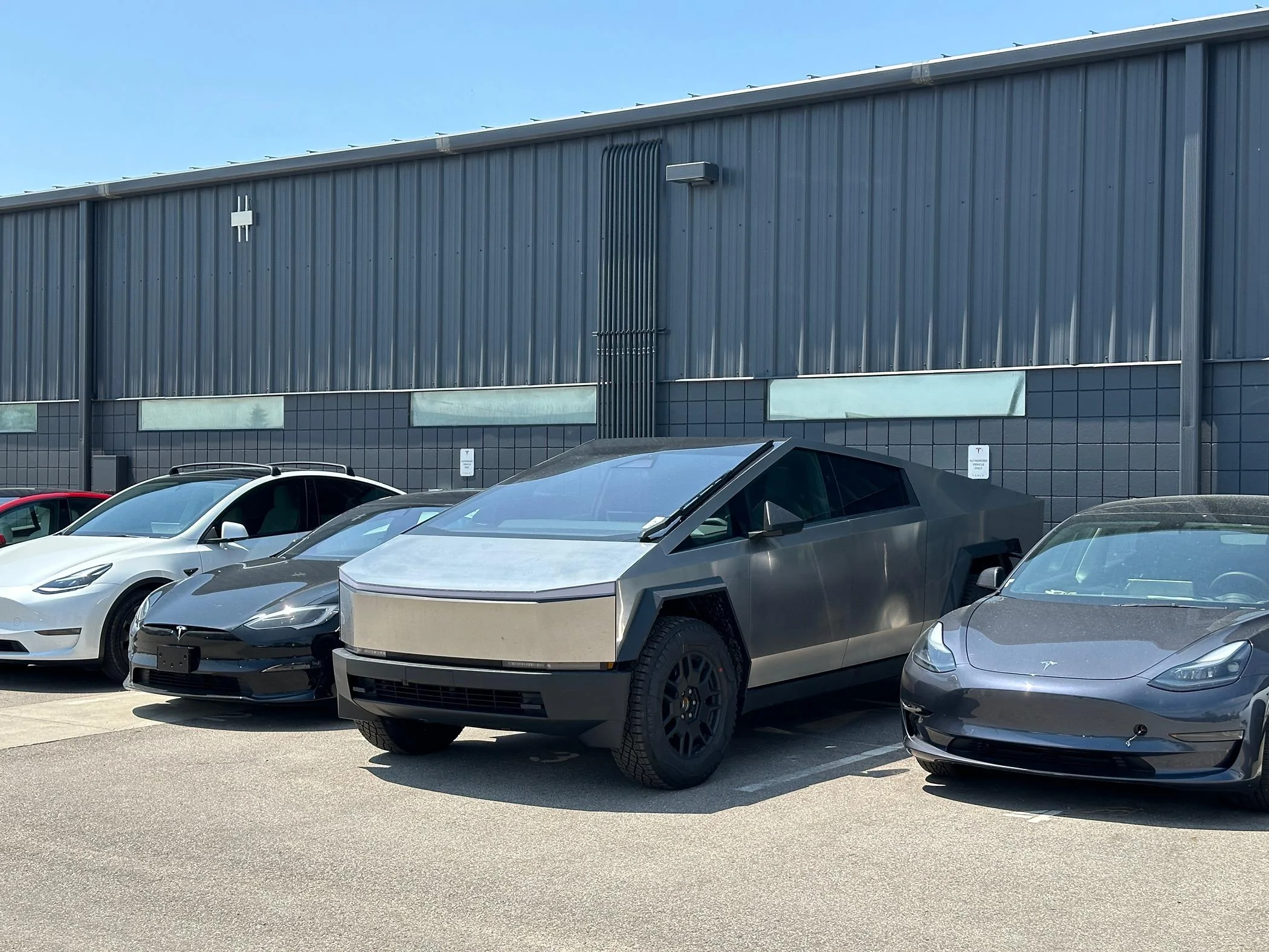 Tesla Cybertruck Michigan waiting room IMG_1164