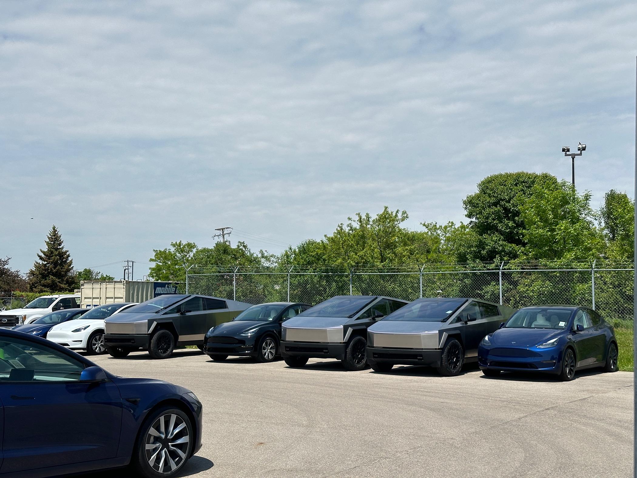 Tesla Cybertruck Michigan waiting room IMG_1165