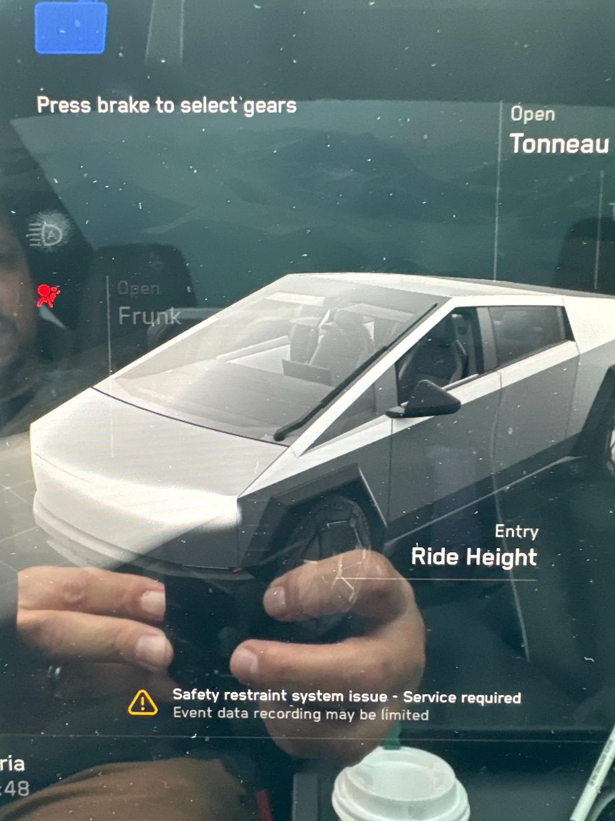 Tesla Cybertruck Safety Restraint System Issue - Service required imag