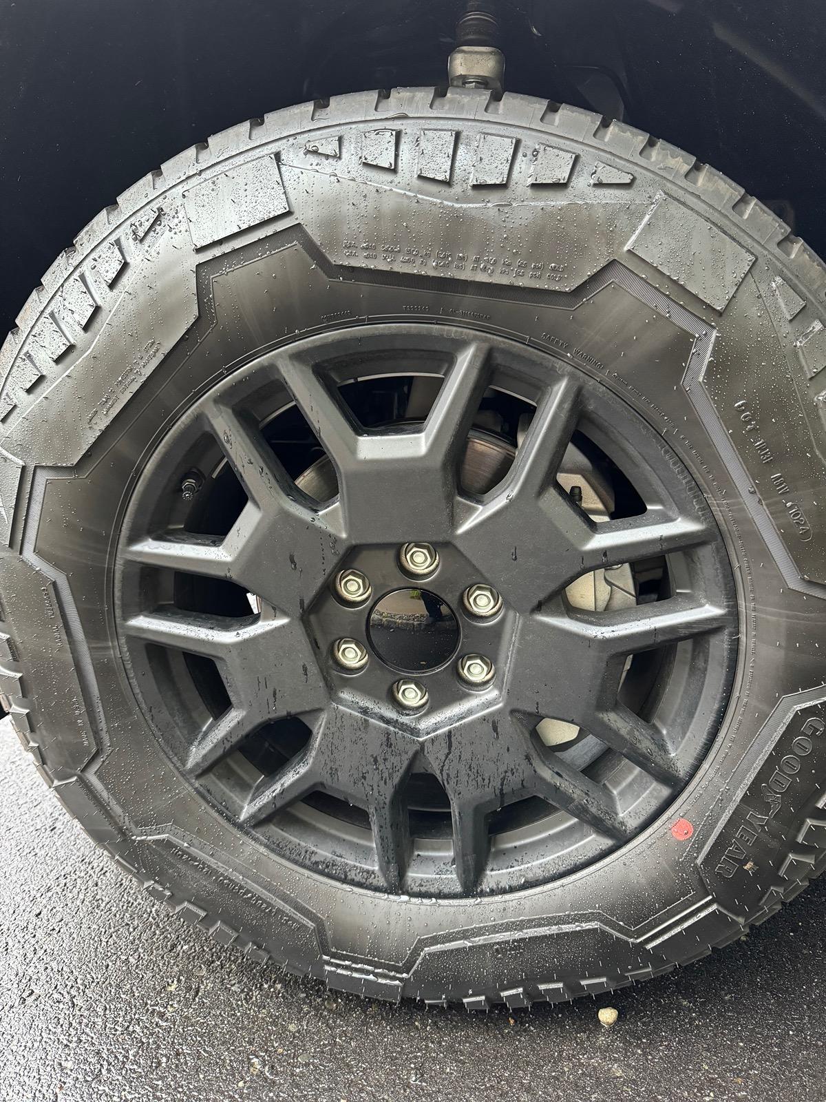 Tesla Cybertruck Temporary Wheel Nut Center Caps IMG_4623