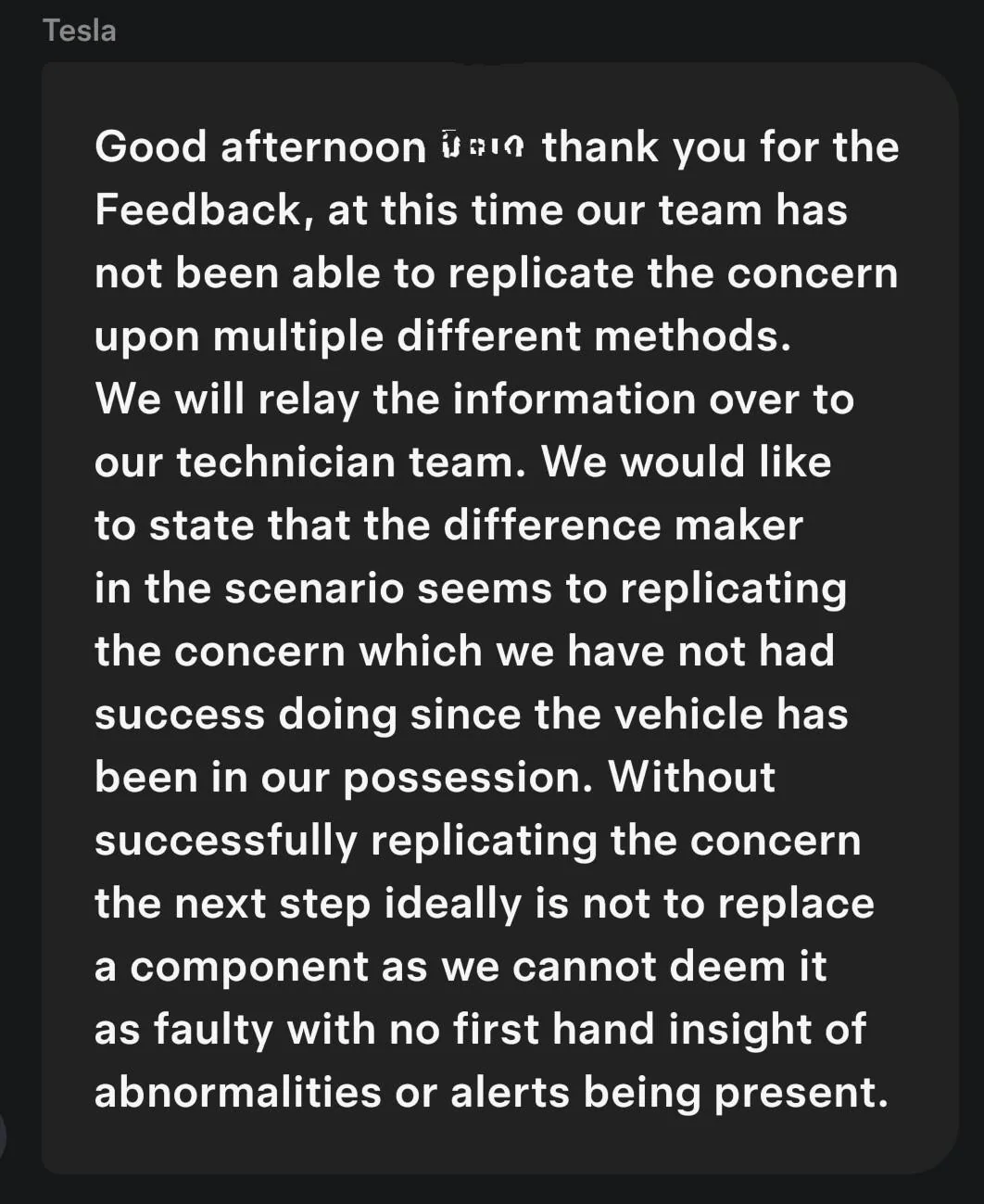 Tesla Cybertruck Rattling clicking noise from rear Screenshot_20240516_123118_Tesla~2