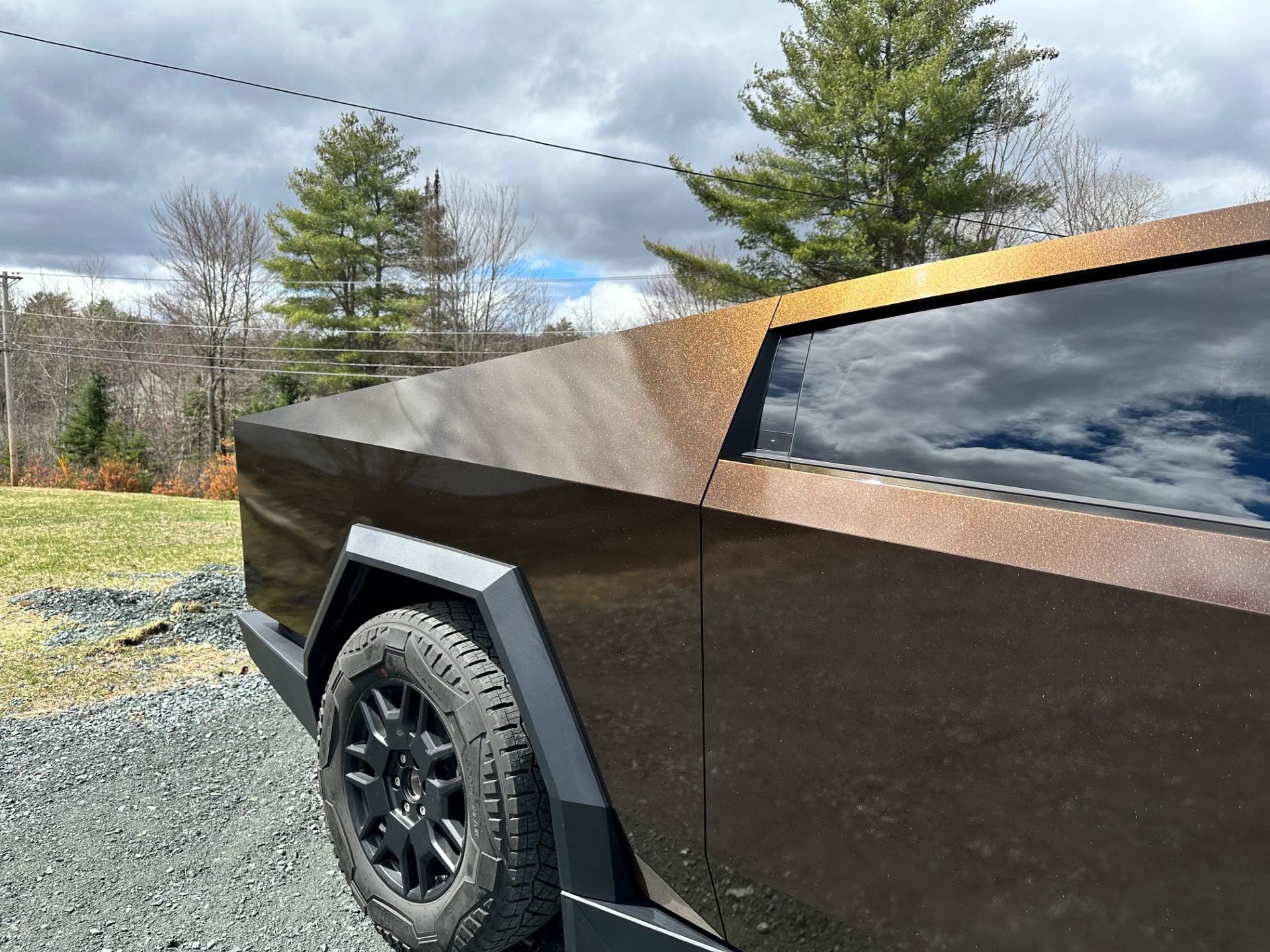 Tesla Cybertruck Meet ZombieZilla Cybertruck!! KPMF Copper Black Starlight Wrap + 20% Tint CyberTruck3