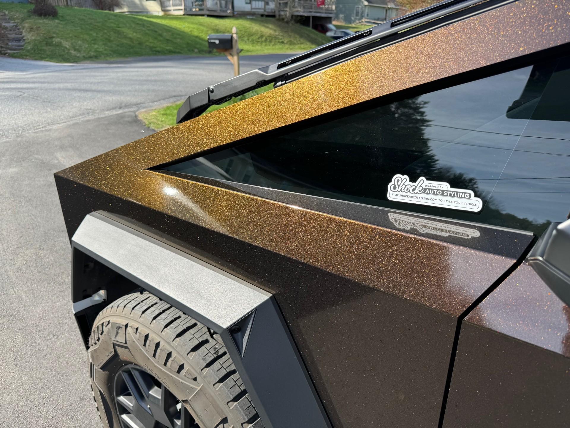 Tesla Cybertruck Meet ZombieZilla Cybertruck!! KPMF Copper Black Starlight Wrap + 20% Tint CyberTruck4