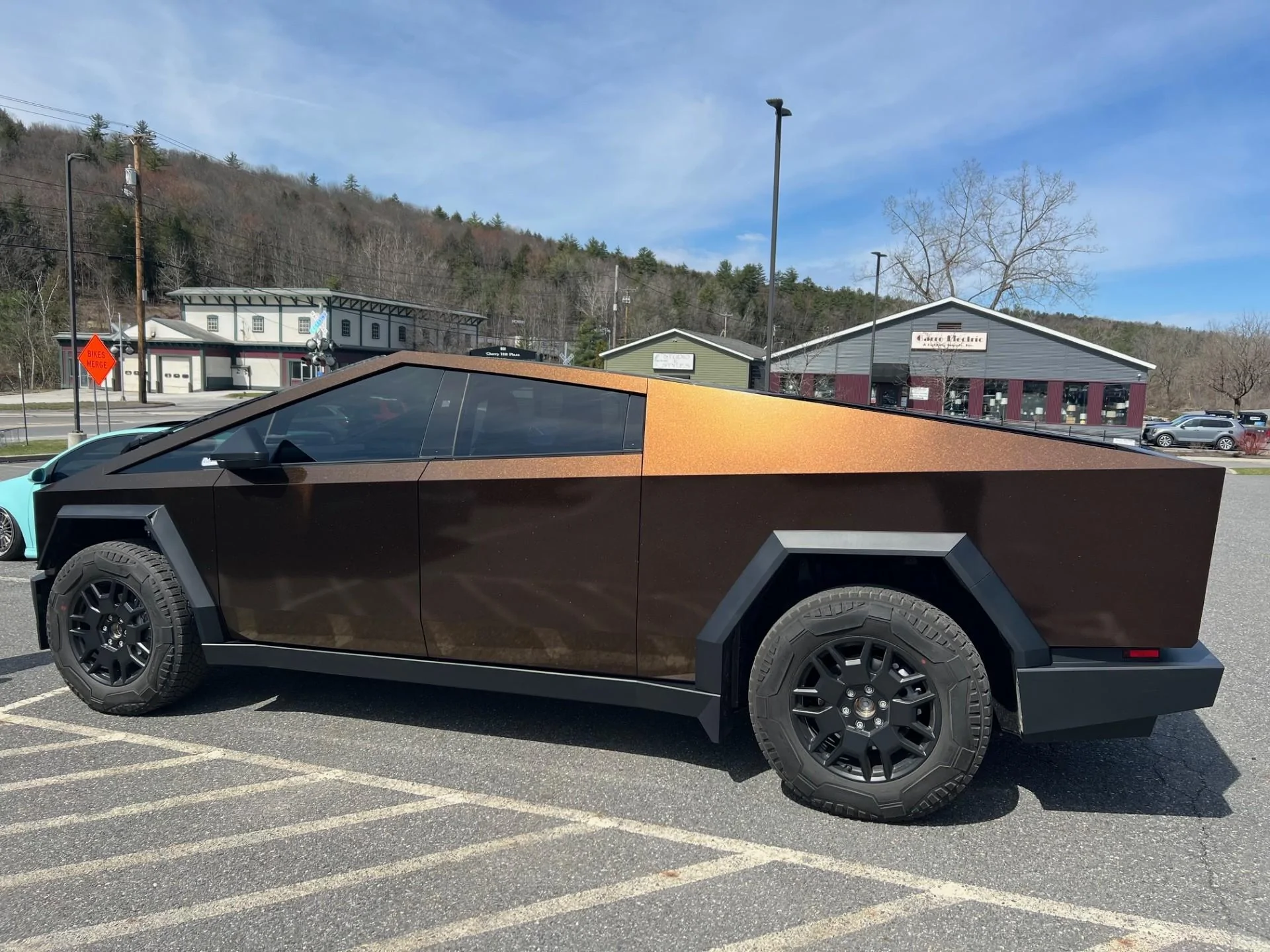 Tesla Cybertruck Meet ZombieZilla Cybertruck!! KPMF Copper Black Starlight Wrap + 20% Tint CyberTruck7