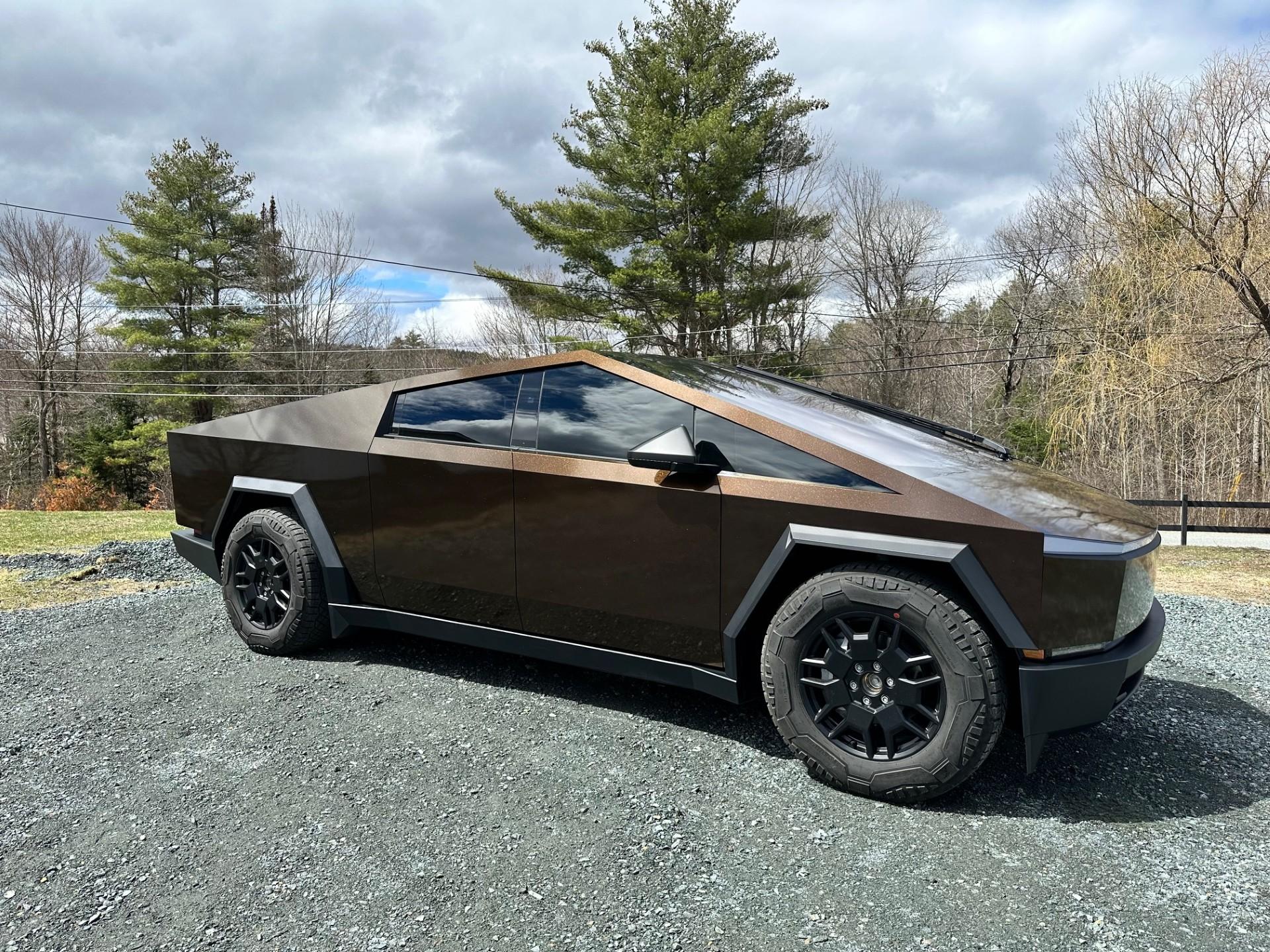 Tesla Cybertruck Meet ZombieZilla Cybertruck!! KPMF Copper Black Starlight Wrap + 20% Tint CyberTruck8