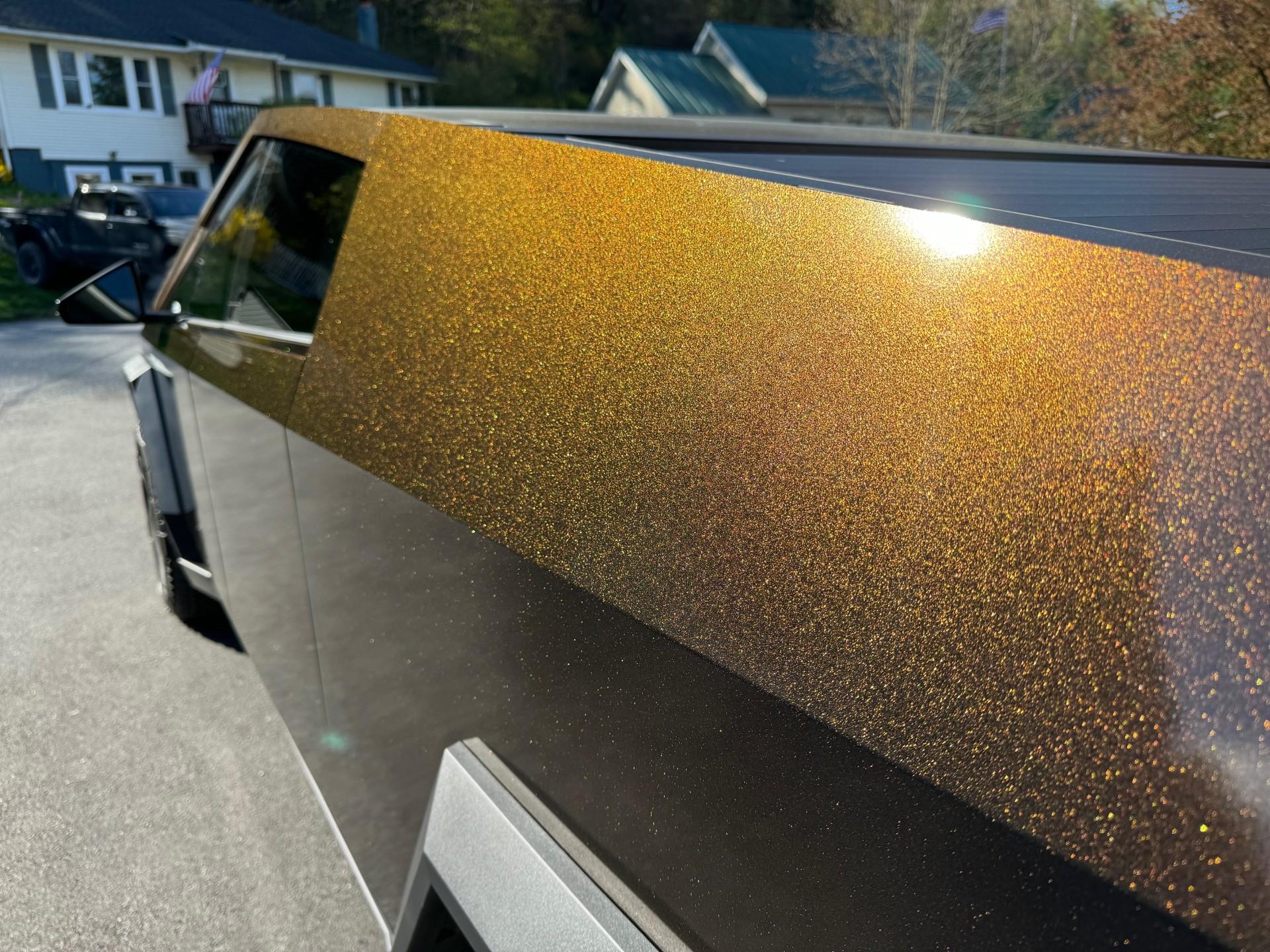 Tesla Cybertruck Meet ZombieZilla Cybertruck!! KPMF Copper Black Starlight Wrap + 20% Tint CyberTruck9