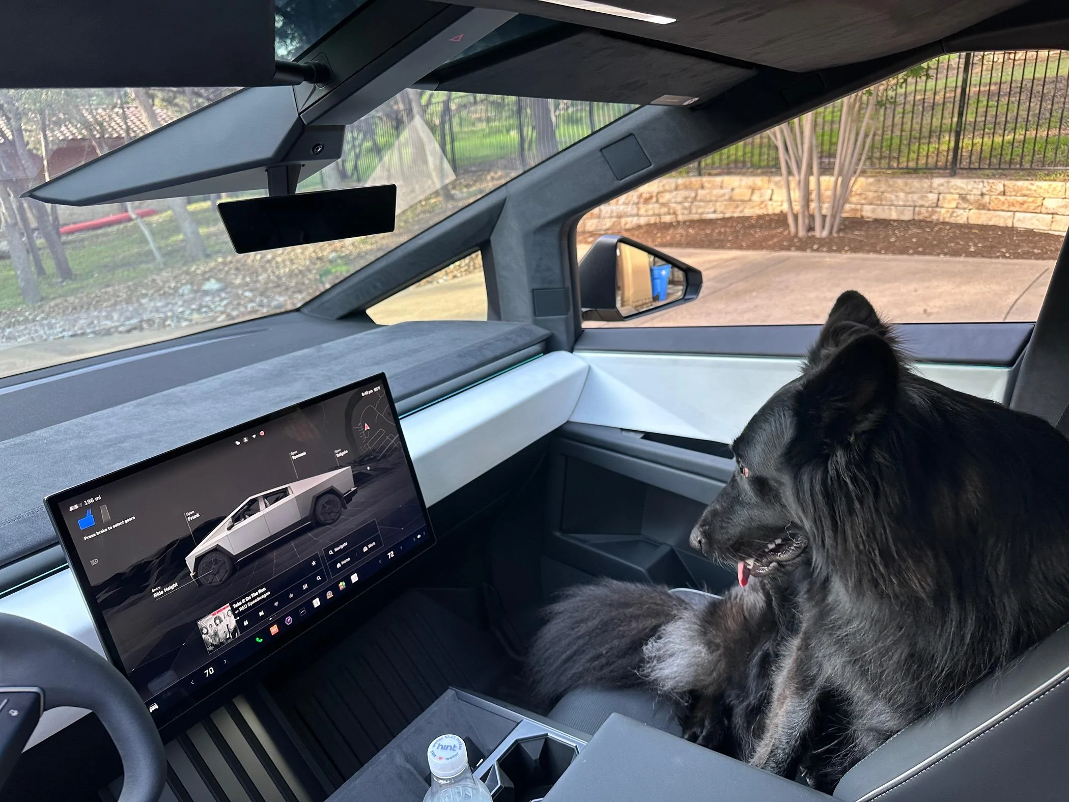 Tesla Cybertruck Glass Screen Protectors installed IMG_4109