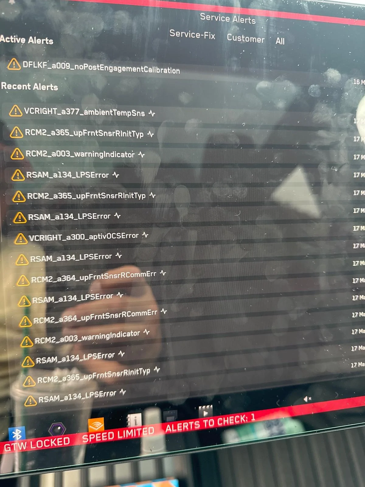 Tesla Cybertruck Safety Restraint System Issue - Service required imag