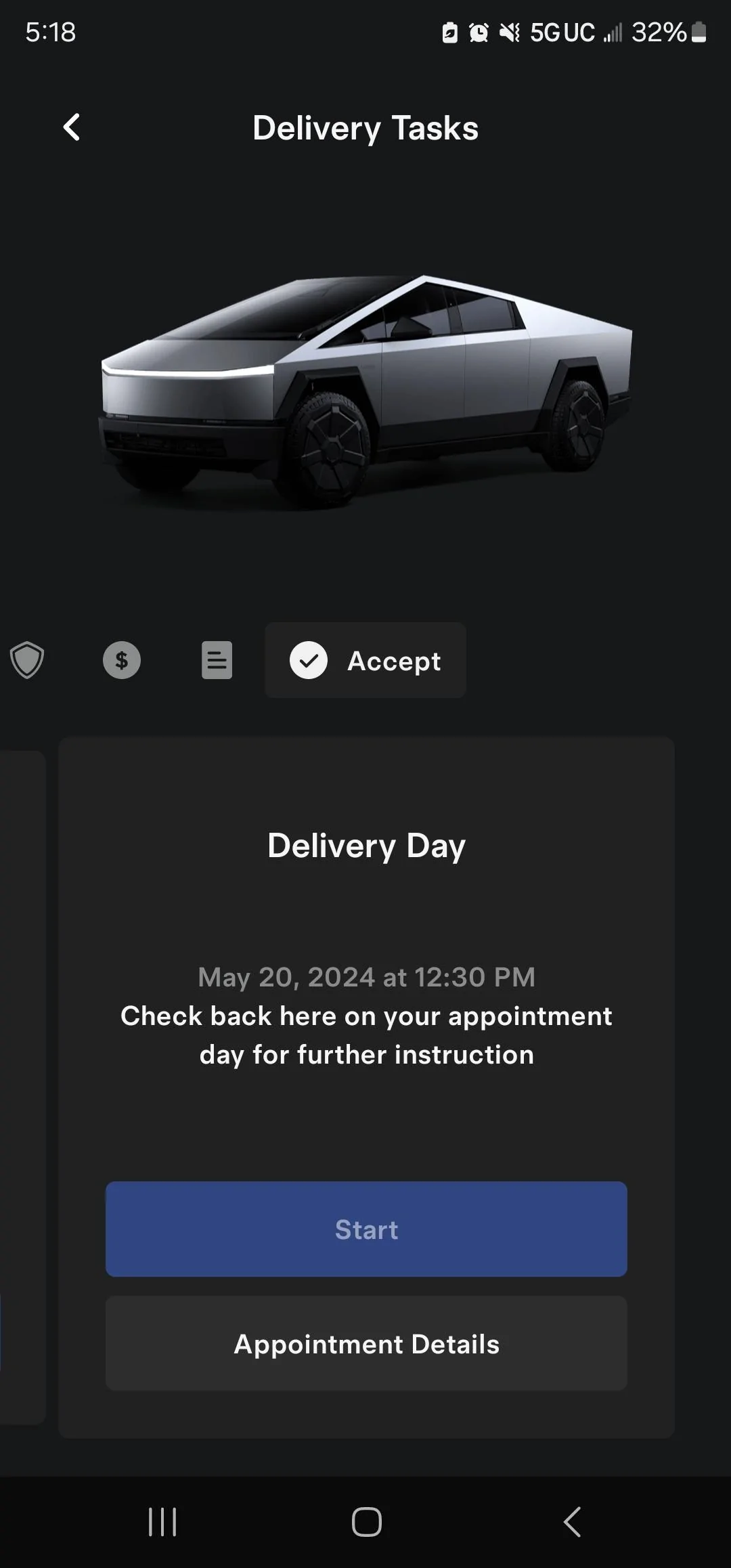 Tesla Cybertruck Delivey in OH this Monday Screenshot_20240517_171818_Tesla