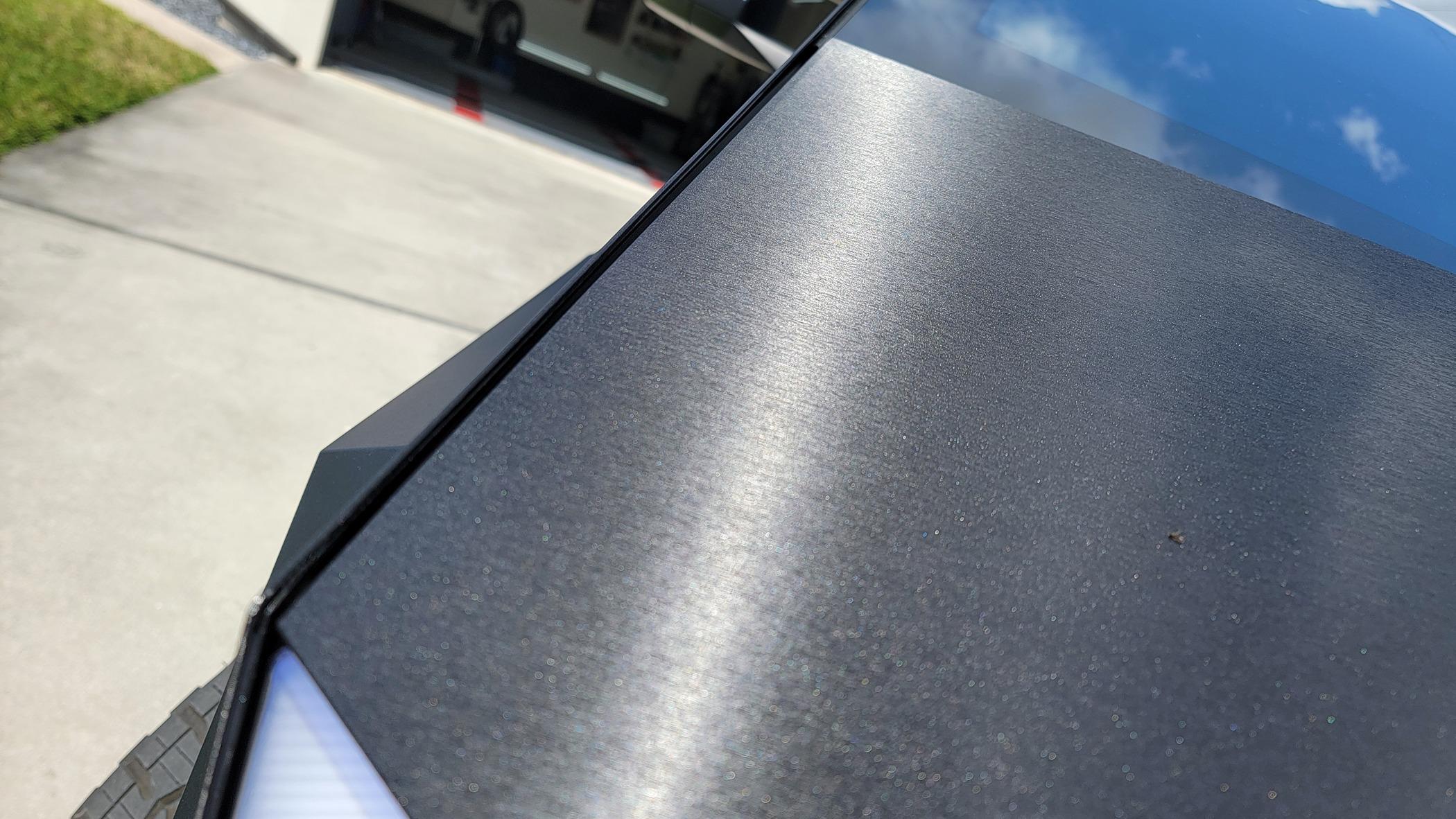 Tesla Cybertruck Cybertruck Wrapped in 3M 2080 - Brushed Black Metallic 20240312_143216