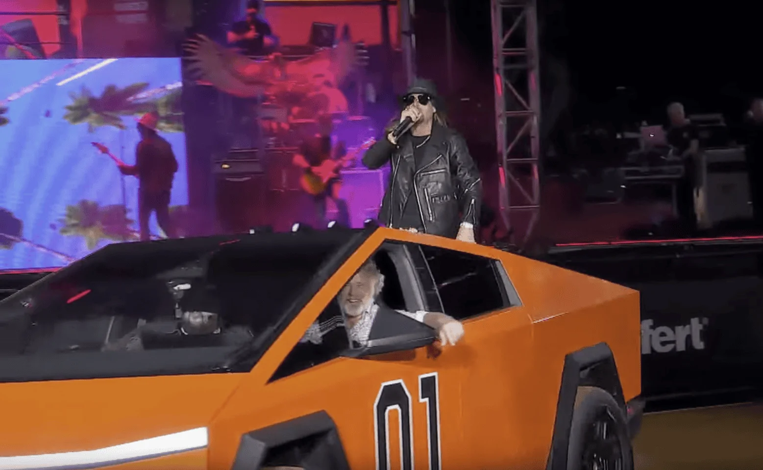 Tesla Cybertruck "General E" Cybertruck in wrap inspired by Dukes of Hazzard General Lee (Teckwrap Wild Orange Wrap) 1716093370760-72