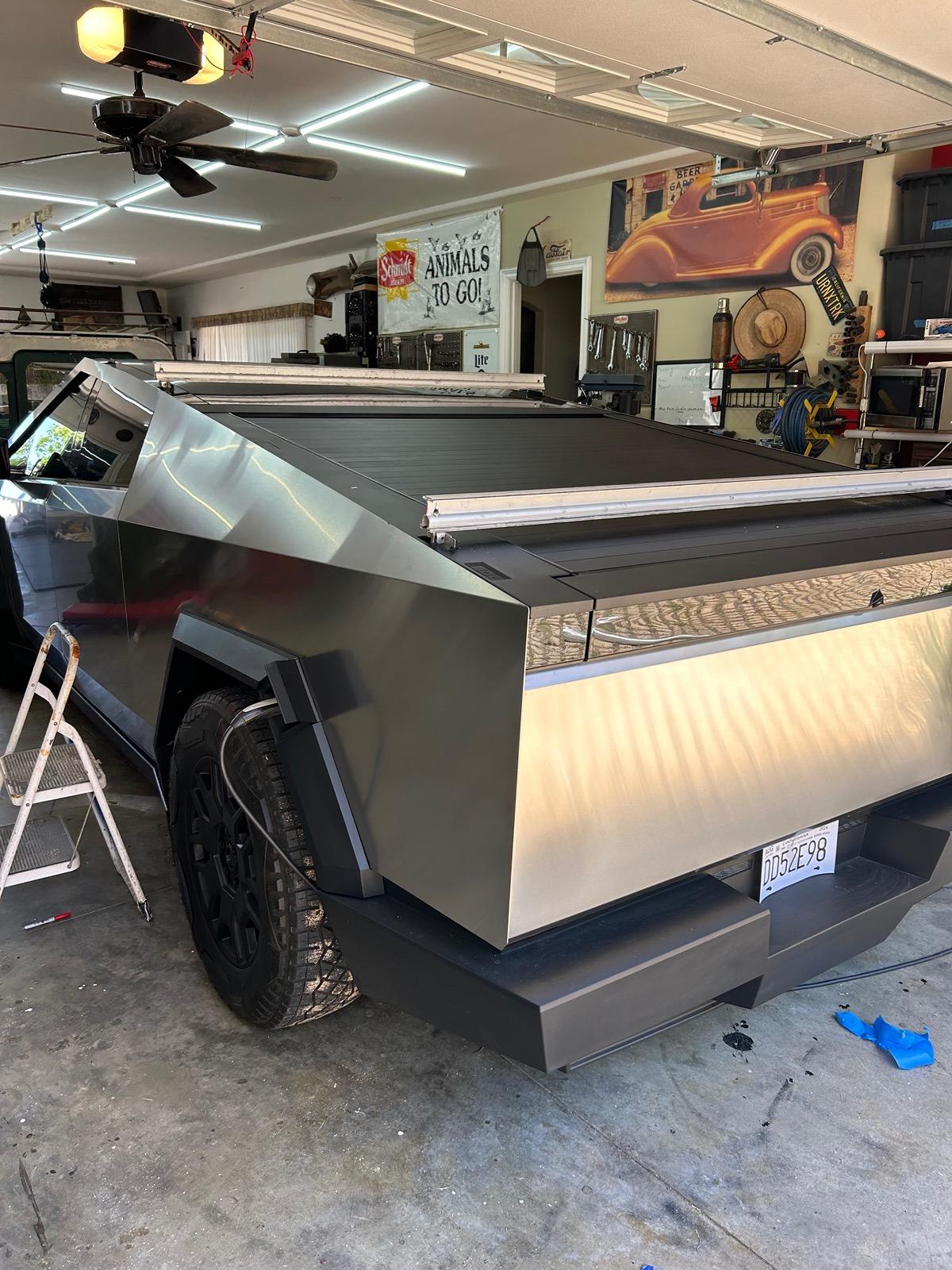 Tesla Cybertruck Needed a Roof Rack so I custom DIY made one (used for Kayak) IMG_3420