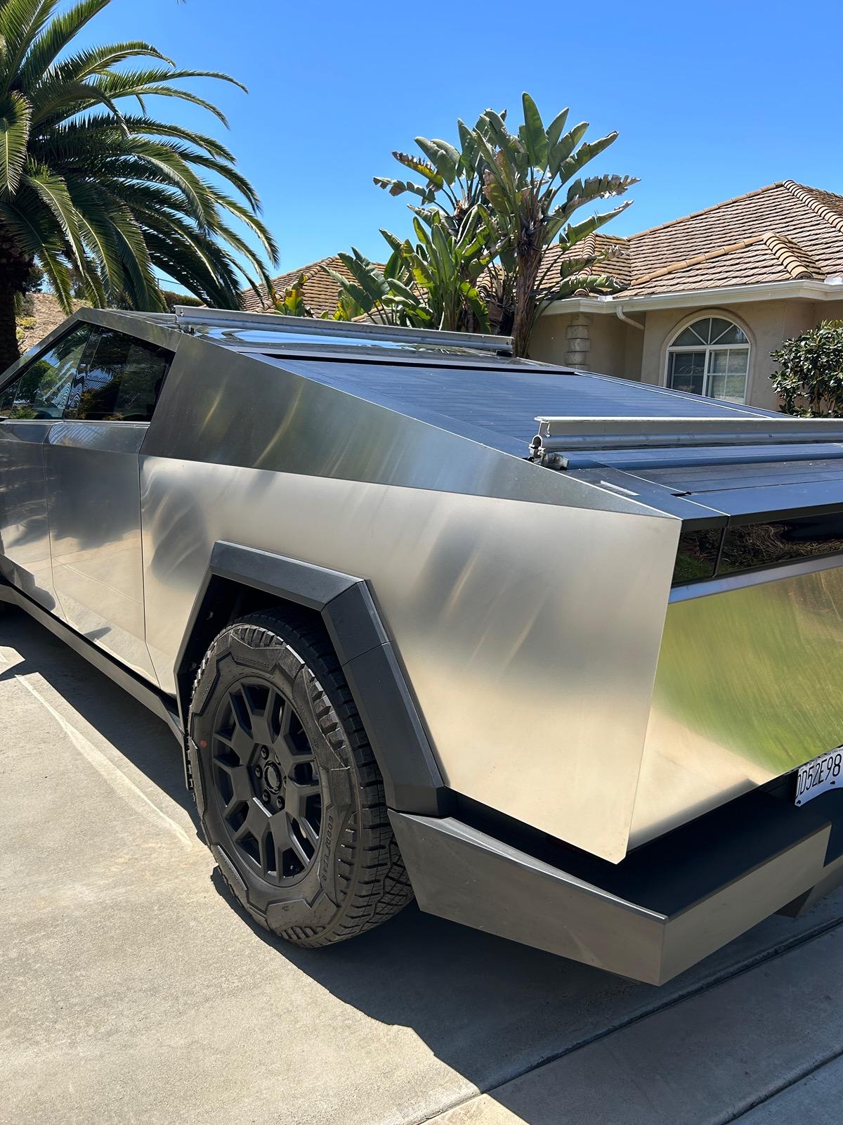 Tesla Cybertruck Needed a Roof Rack so I custom DIY made one (used for Kayak) IMG_3423