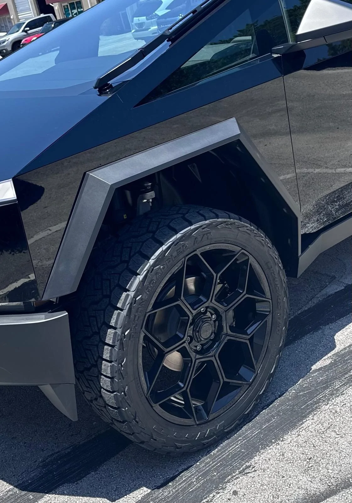 Tesla Cybertruck Painted my brake calipers IMG_3771