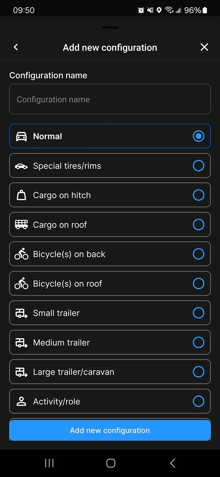 Tesla Cybertruck ABRP "trailer friendly" filter 1000008619