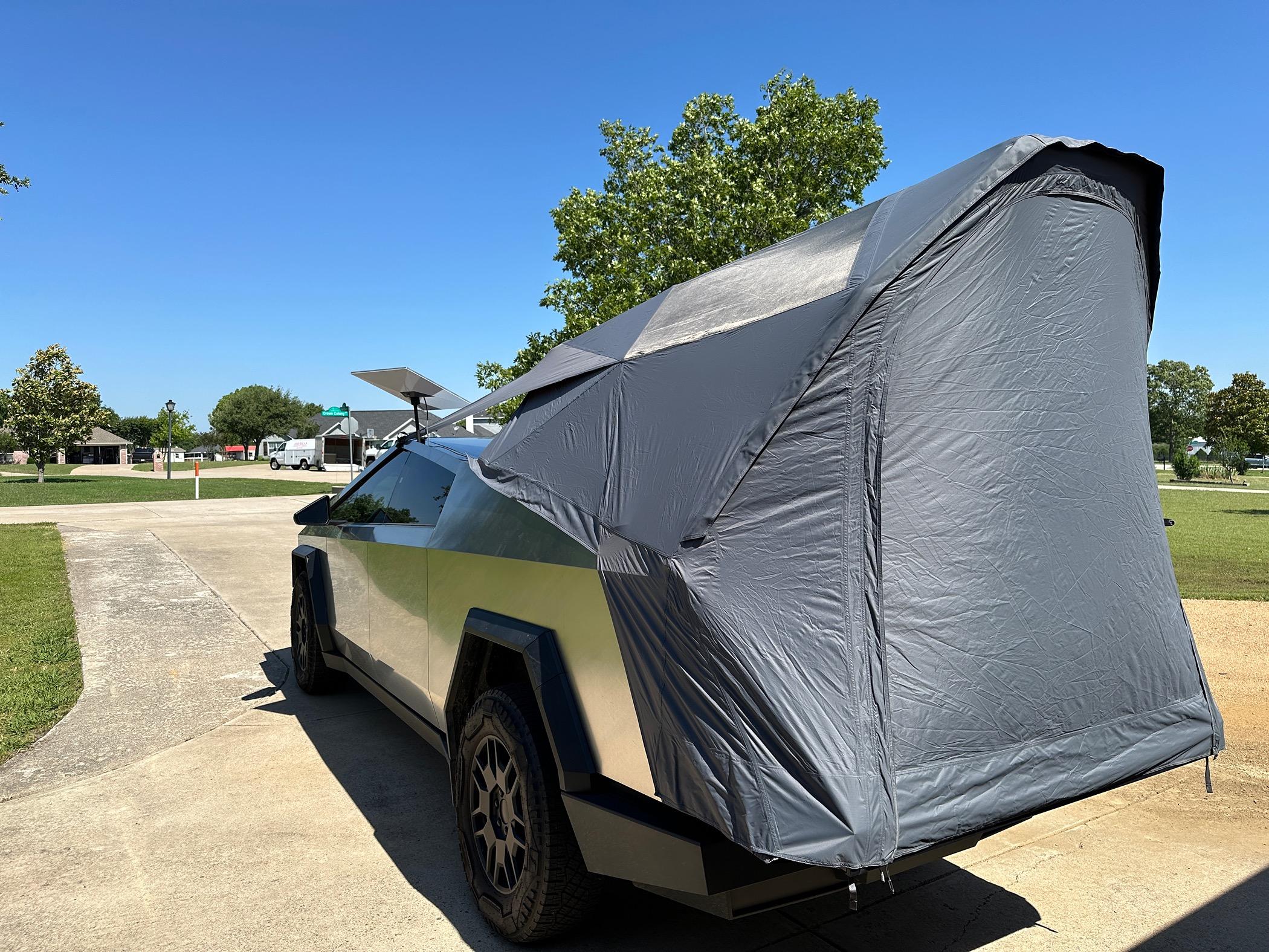 Tesla Cybertruck CyberTent (Basecamp tent) install, setup, interior look, and pack up (with video) IMG_4829