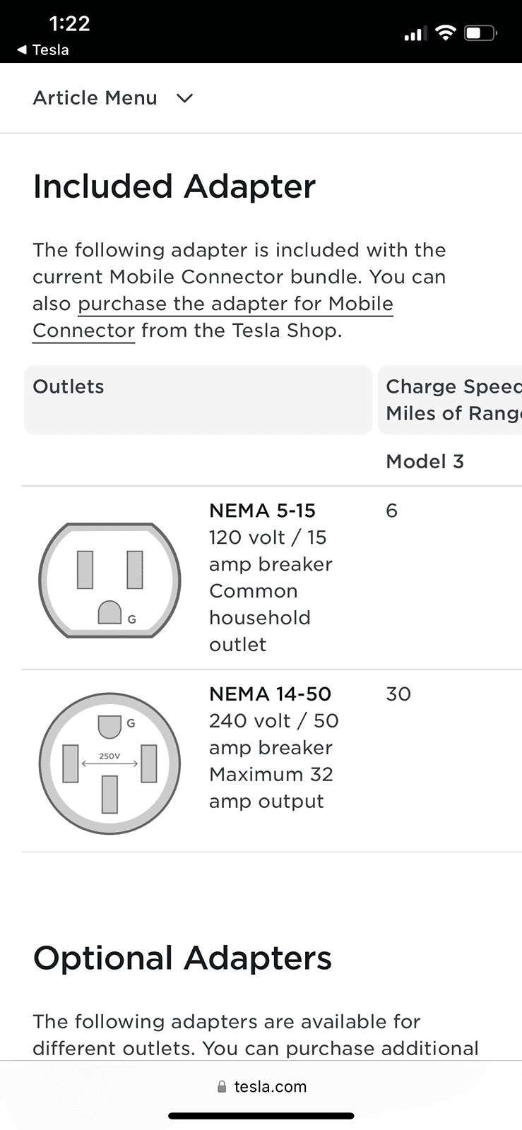 Tesla Cybertruck V1 vs V2 mobile connector When Cybertruck vehicle charging with Nema 14-50 outlet. IMG_5758