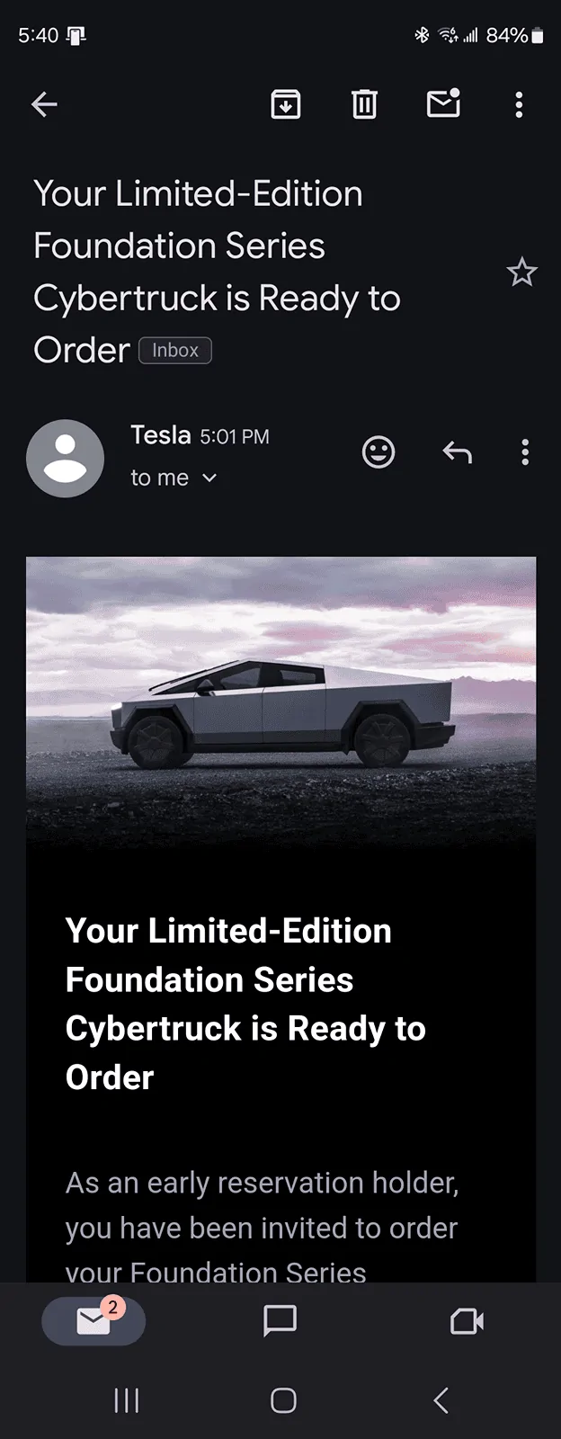 Tesla Cybertruck Invitation came this afternoon! 1716507761521-16