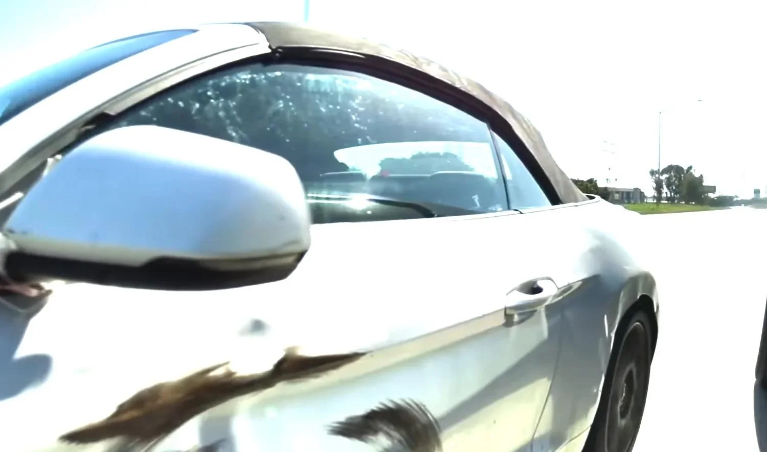 Tesla Cybertruck Cybertruck Hit & Run Accident on Freeway 😡 Help ID This Mustang! Ford-Mustang-Crashes-Into-Tesla-Cybertruck-Exterior-001-Sid