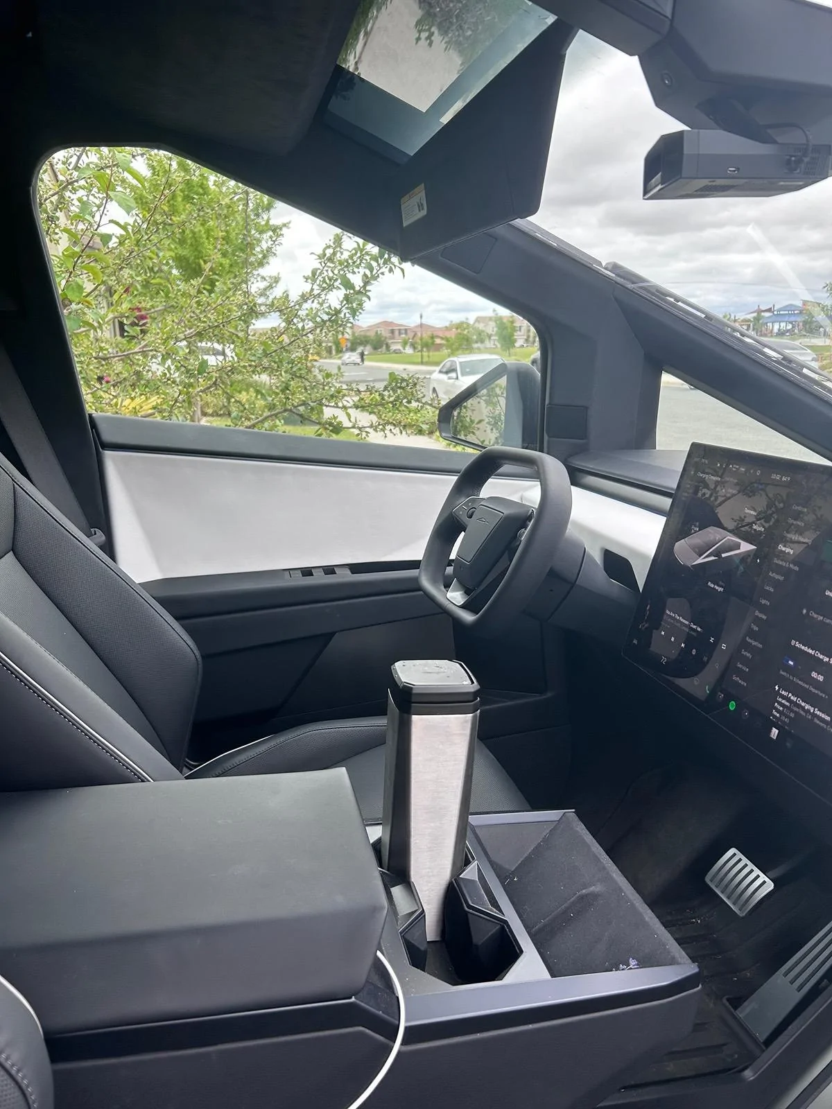 Tesla Cybertruck 3D print mount for Uniden radar detector IMG_5670
