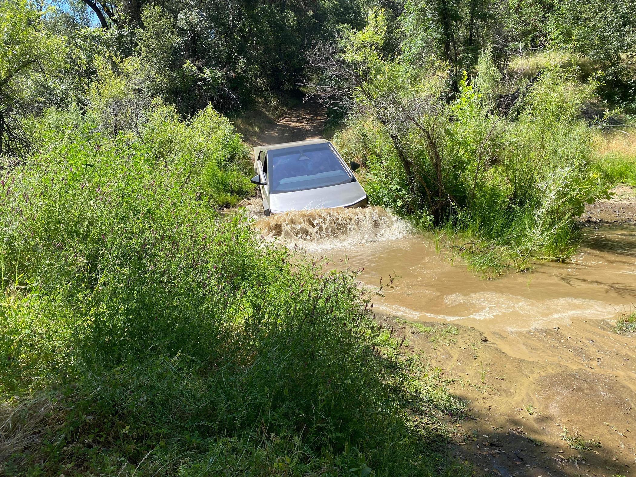 Tesla Cybertruck Off Roading the CT in deep sand (Albuquerque’s west side) IMG_0355
