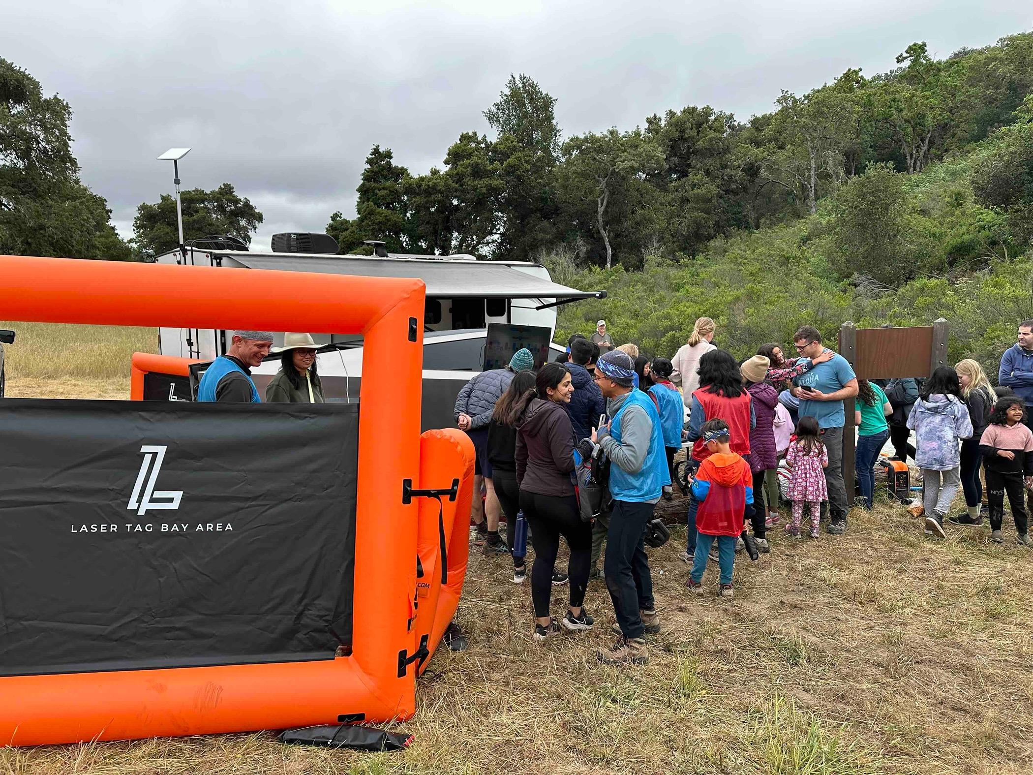 Tesla Cybertruck Towing and Laser Tag Weekend IMG_8678