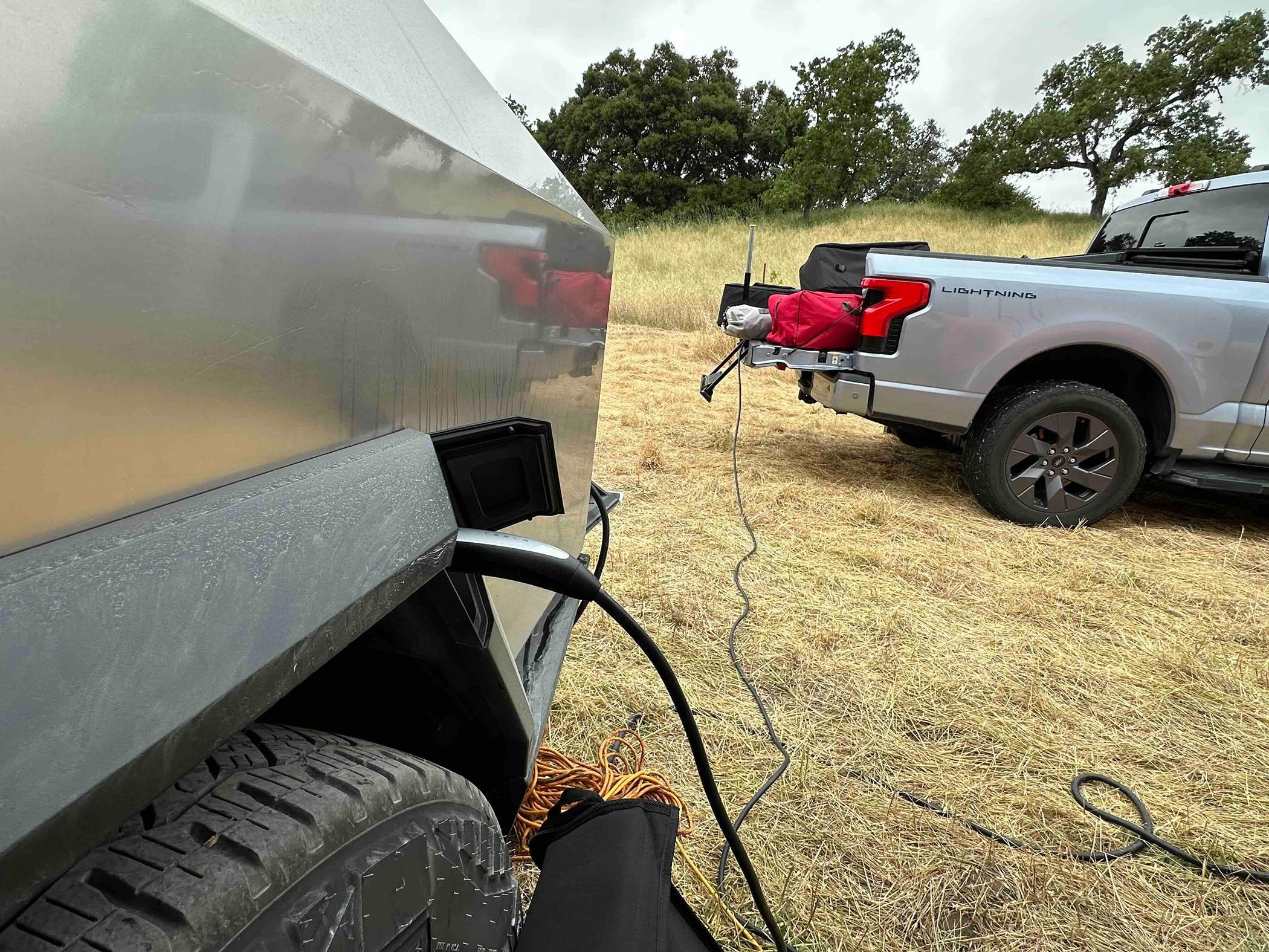 Tesla Cybertruck Towing and Laser Tag Weekend IMG_8798