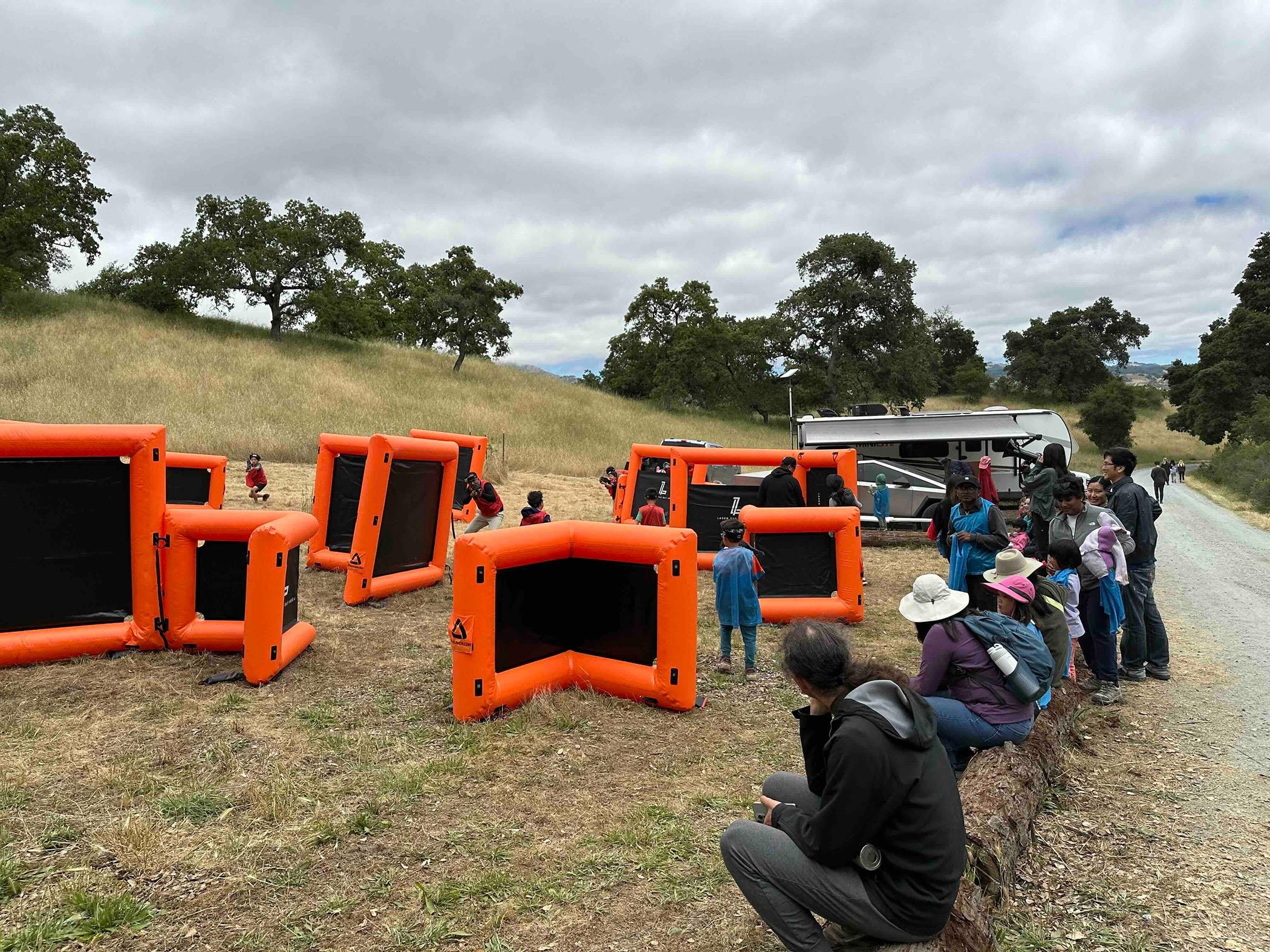 Tesla Cybertruck Towing and Laser Tag Weekend IMG_8853