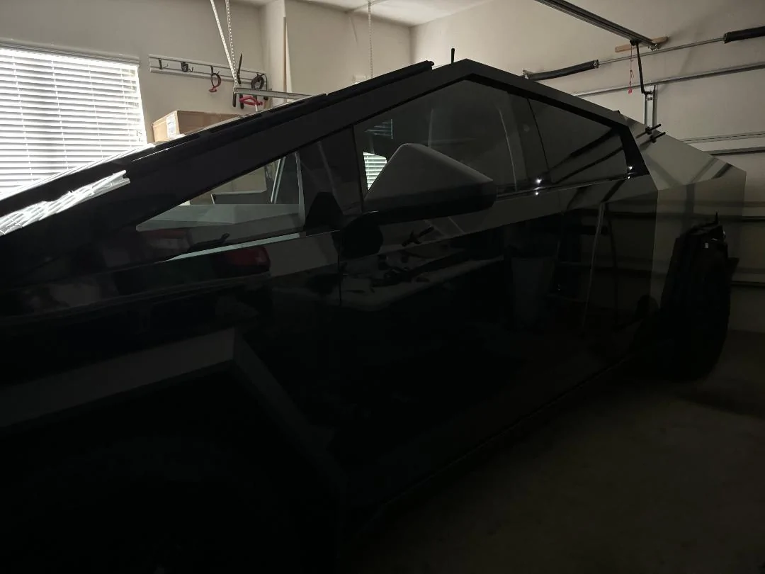 Tesla Cybertruck Super GLOSS Black Vinyl (DIY - Doing for the 1st Time) from Bulk Roll ... in 500 $ CT2