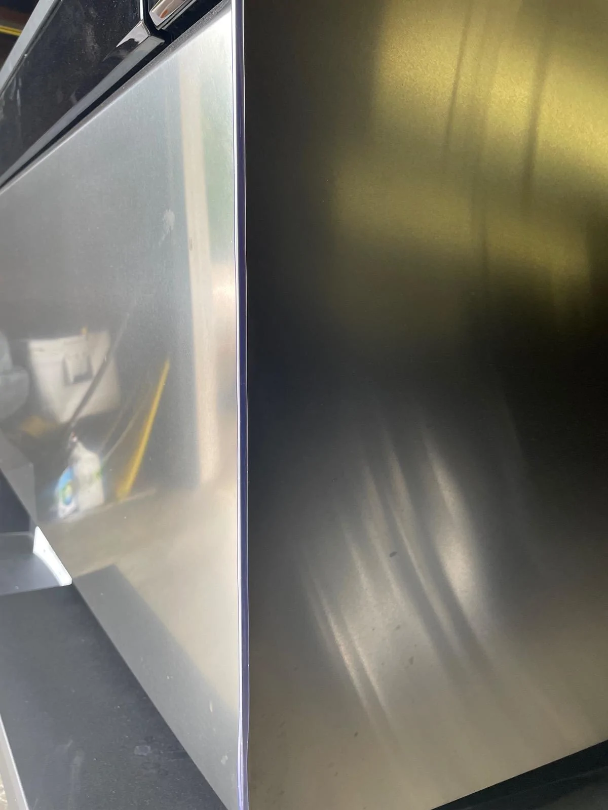 Tesla Cybertruck PVC edge protector as protection against skin slice / cut from sharp stainless steel (i.e. wrist cut injury) IMG_6314