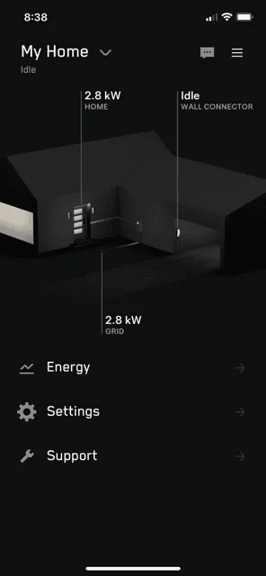 Tesla Cybertruck Powershare Gateway No Longer showing energy data IMG_4422