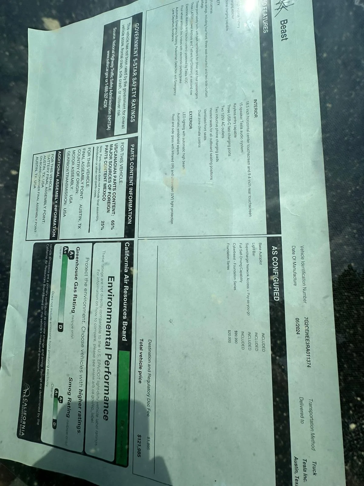 Tesla Cybertruck Found four Cybertrucks at a holding lot this weekend, including one unlocked Beast 9EF21A8D-45B0-4B16-A471-AC86D3F880FE_1_102_o