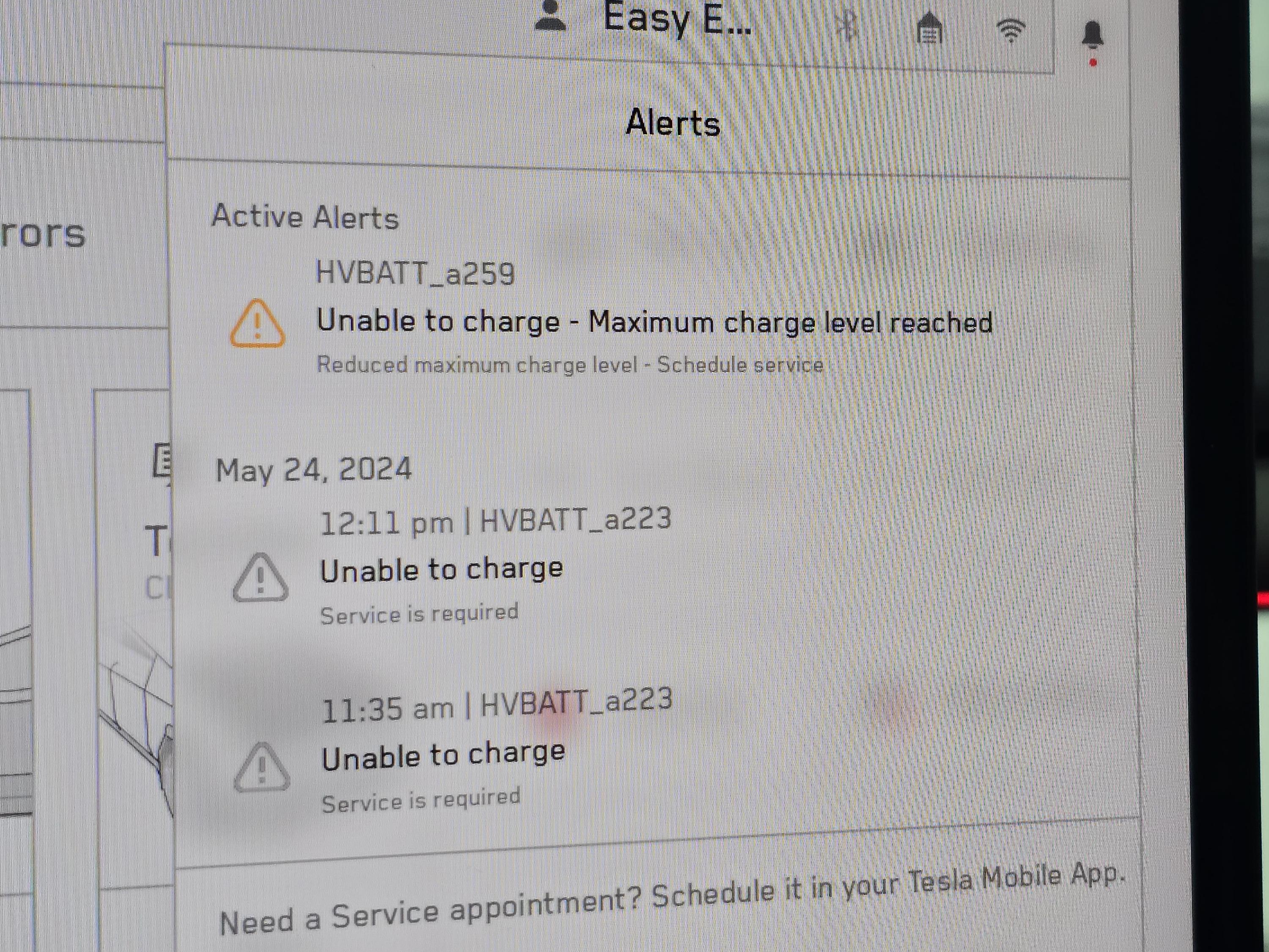 Tesla Cybertruck Tesla Service Alerts Help! G3KS0uM