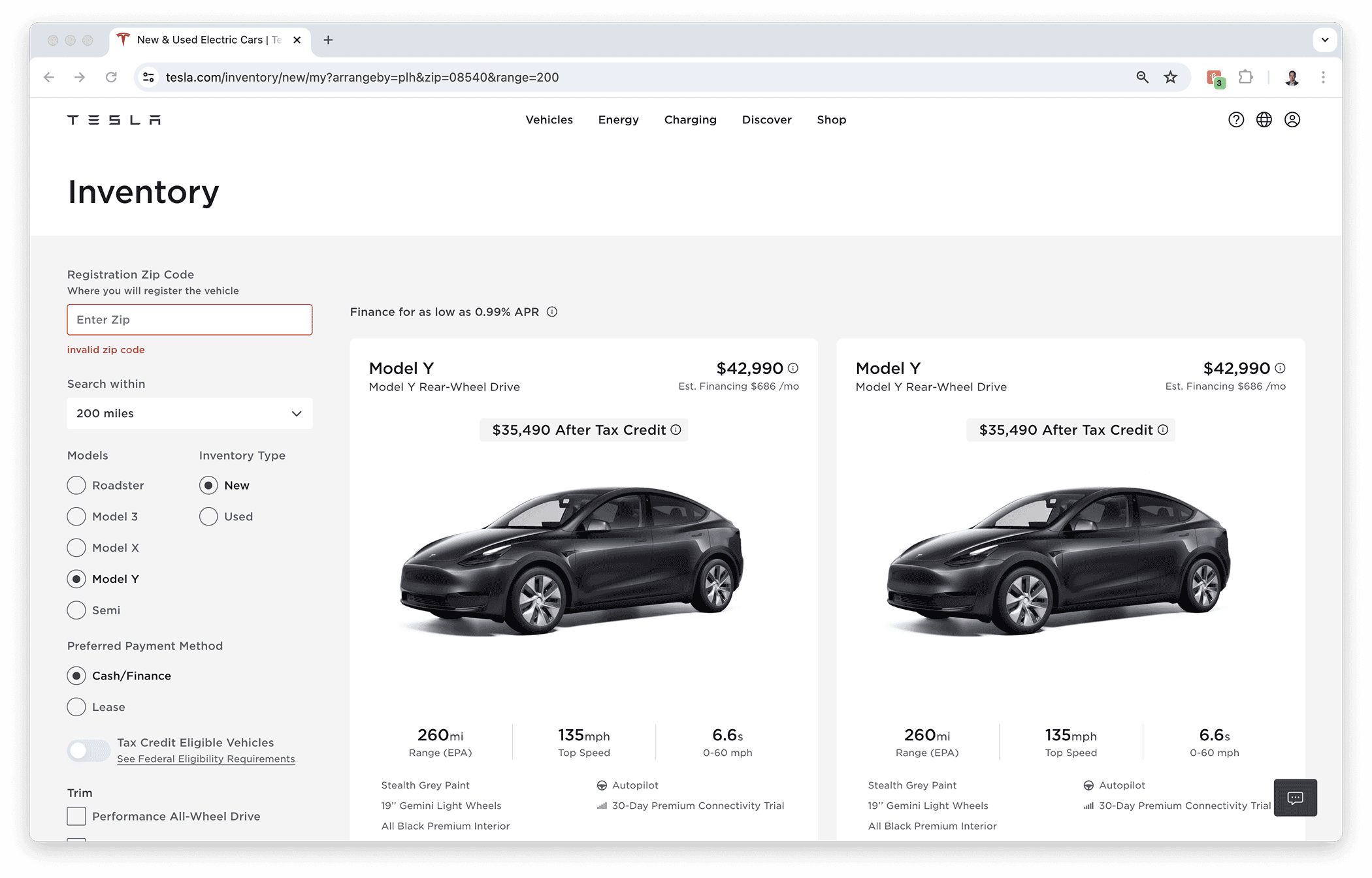 Tesla Cybertruck 1 Cybertruck spotted on Tesla Available Inventory page 1716926930686-hv
