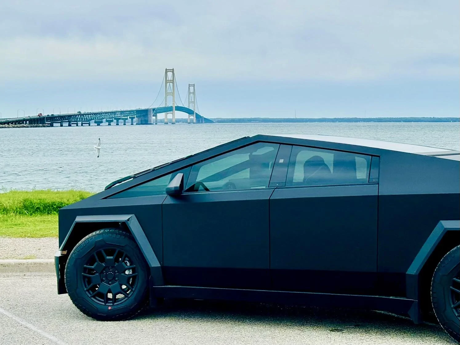 Tesla Cybertruck 1600 mile round trip, Columbia mo to Mackinac bridge in Upper Michigan - all awesome - no problems IMG_4891