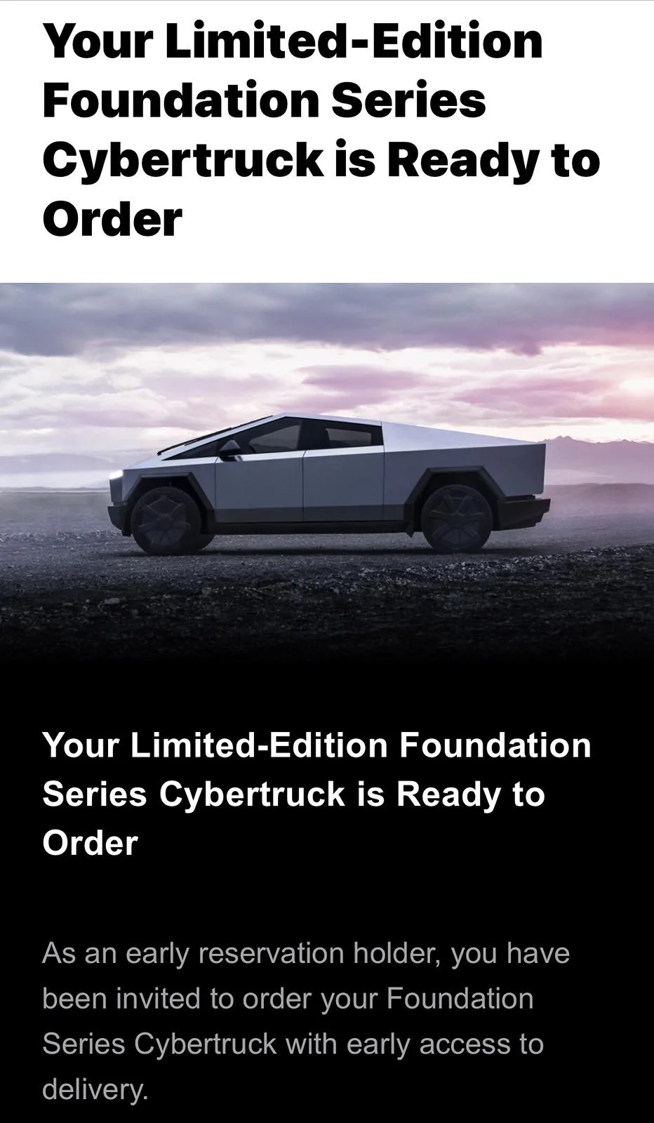 Tesla Cybertruck 113378XXX April 2020 reservation FS invite IMG_6461
