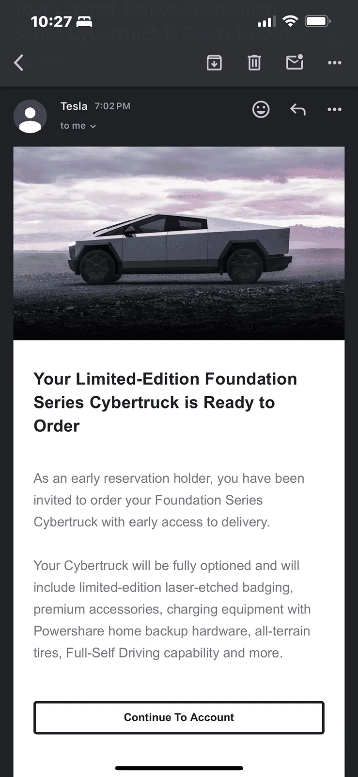 Tesla Cybertruck I’m RN# 11323XXX My place in line is 495,744.  How is this possible?  Is everyone cancelling? IMG_4315