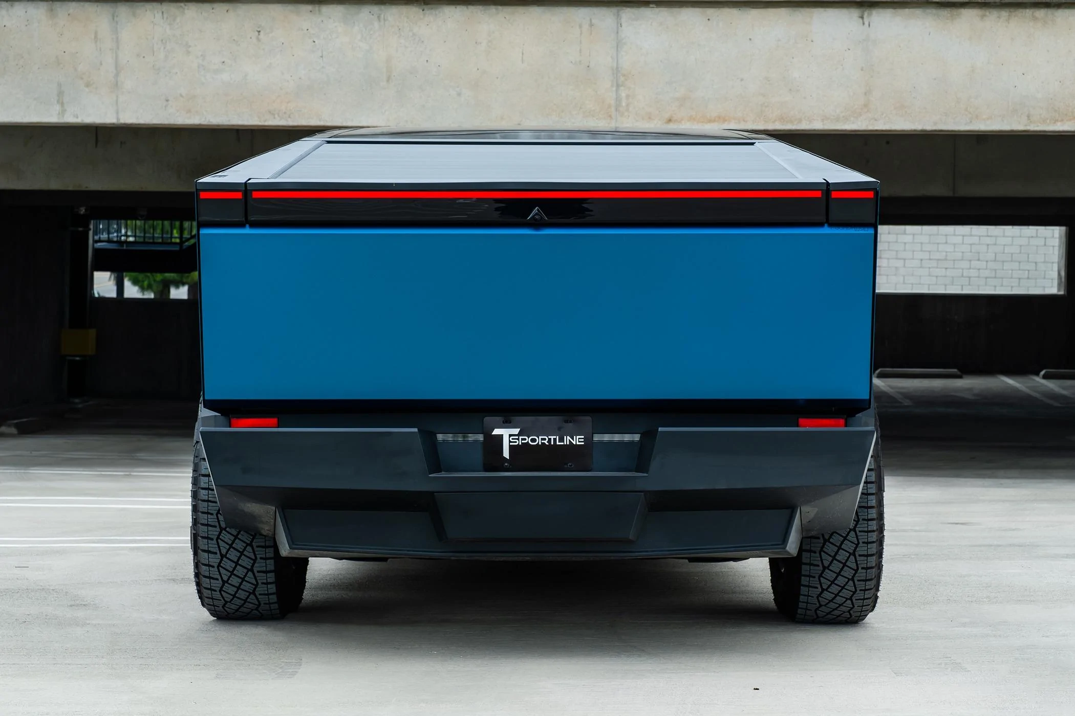 Tesla Cybertruck BLUE / BLURPLE / PURPLE Vinyl Wrap & PPF Cybertruck -- Photos & Videos avery-satin-frozen-ocean-ct7-20-wheels-cybertruck-08