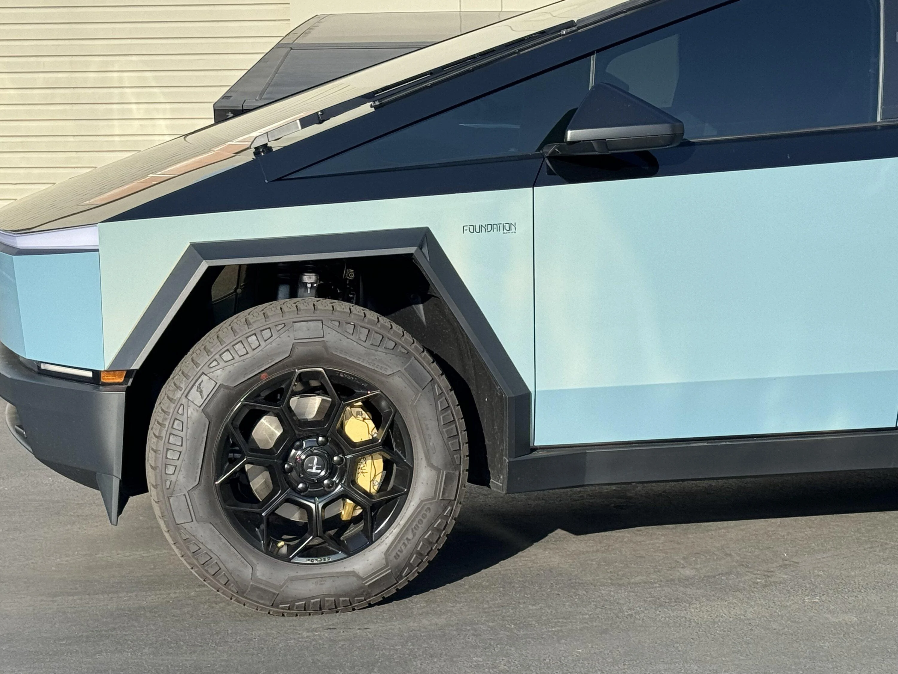 Tesla Cybertruck Finished my CT build (for now). Painted my brake Calipers (metallic gold/gloss black logo) IMG_7202