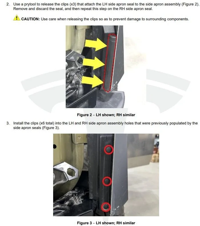 Tesla Cybertruck SB-24-12-004 - Remove Side Apron Seals And Install Clips (Service Bulletin May 29, 2024) lRkc9BR