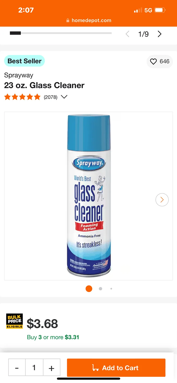 Tesla Cybertruck Use Sprayway Glass Cleaner for cleaning fingerprints off Cybertruck stainless steel IMG_0760