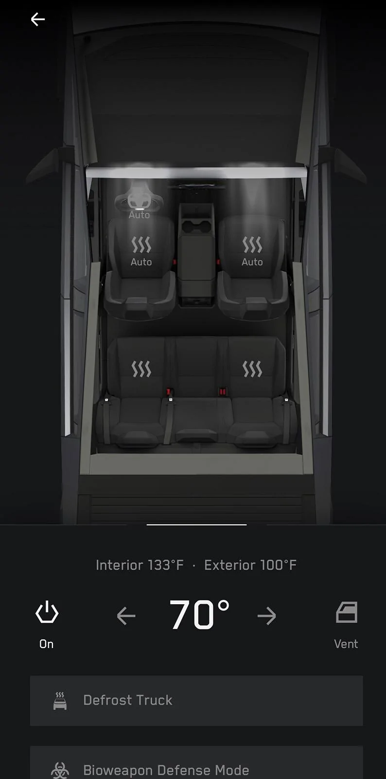 Tesla Cybertruck 3D print mount for Uniden radar detector IMG_9828