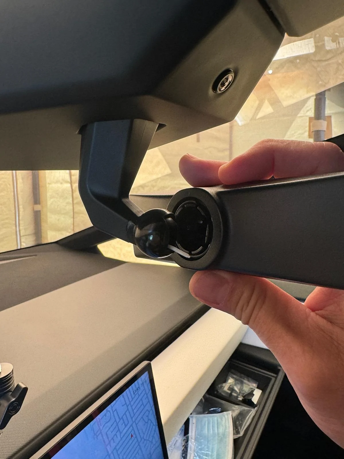 Tesla Cybertruck Apple CarPlay and rear camera IMG_1369