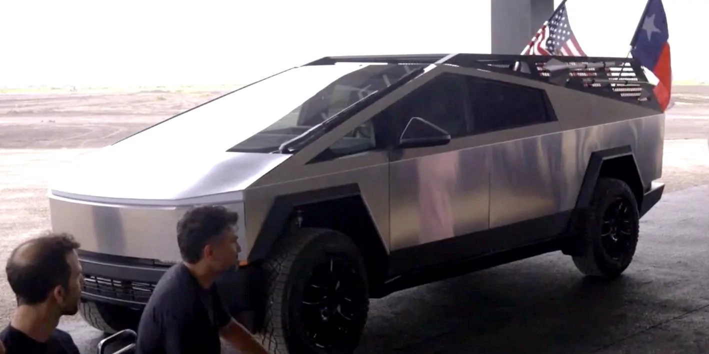 Tesla Cybertruck Cybertruck modular roof rack + bed rack w/ rooftop tent (RTT) - world's first?! 1717374628608-u9