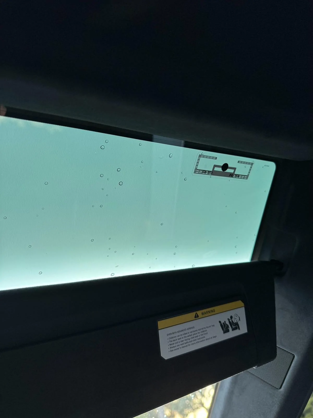 Tesla Cybertruck Best location for RFID Gate Opener Sticker IMG_0960